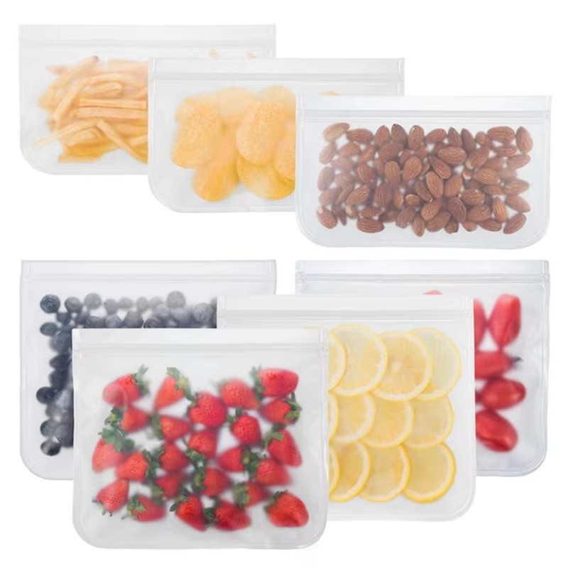 Food Storage Zipper - 1/2/3/4pcs Silicone Food Storage Containers Food