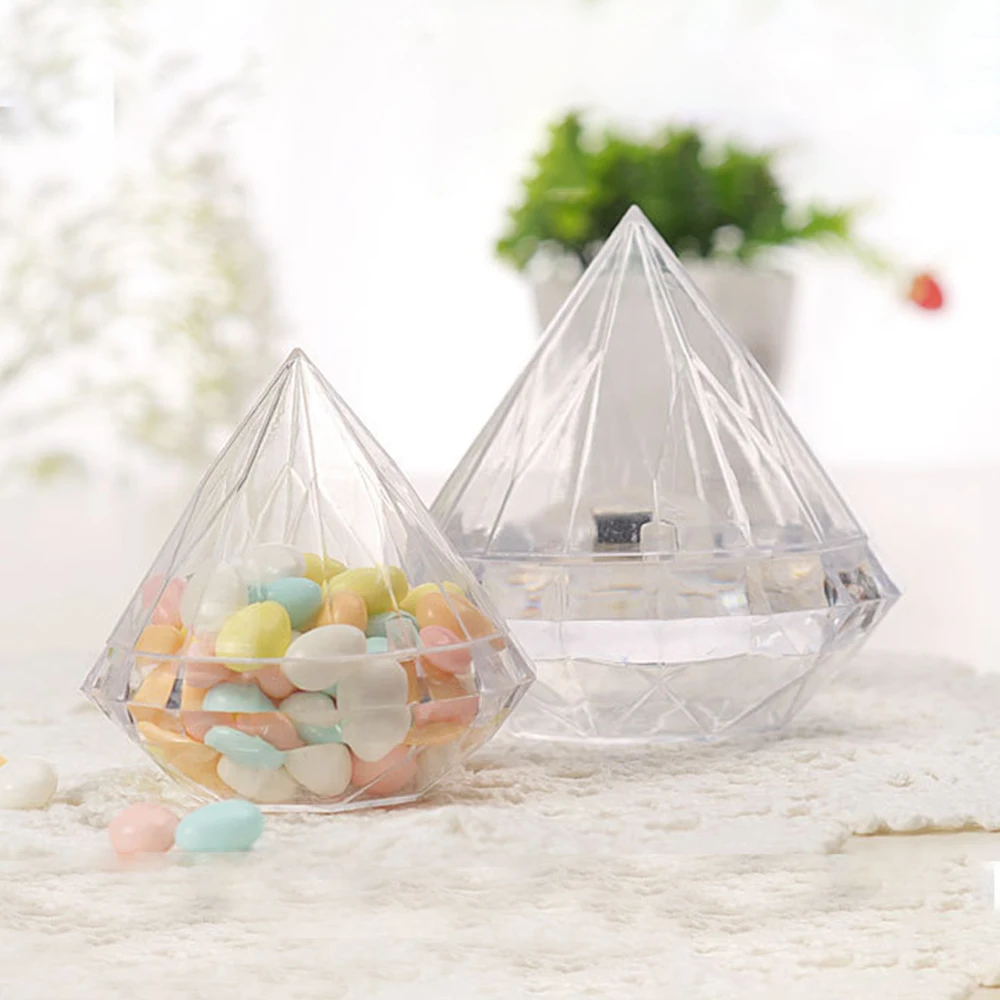 Xmas Food Storage Containers - 12PCS/set Diamond Shape Candy Box Food