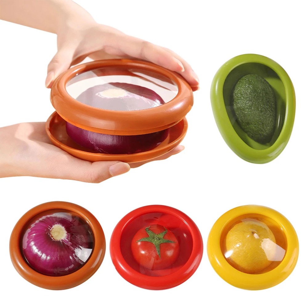 Food Storage Eco Friendly - Transparent Avocado Fresh Keeping Food Saver