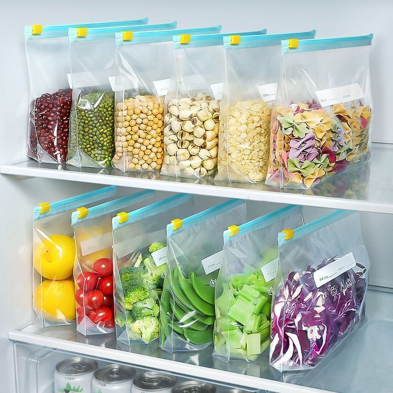 Food Storage Zipper - 100Pcs Slider Gallon Food Storage Freezer