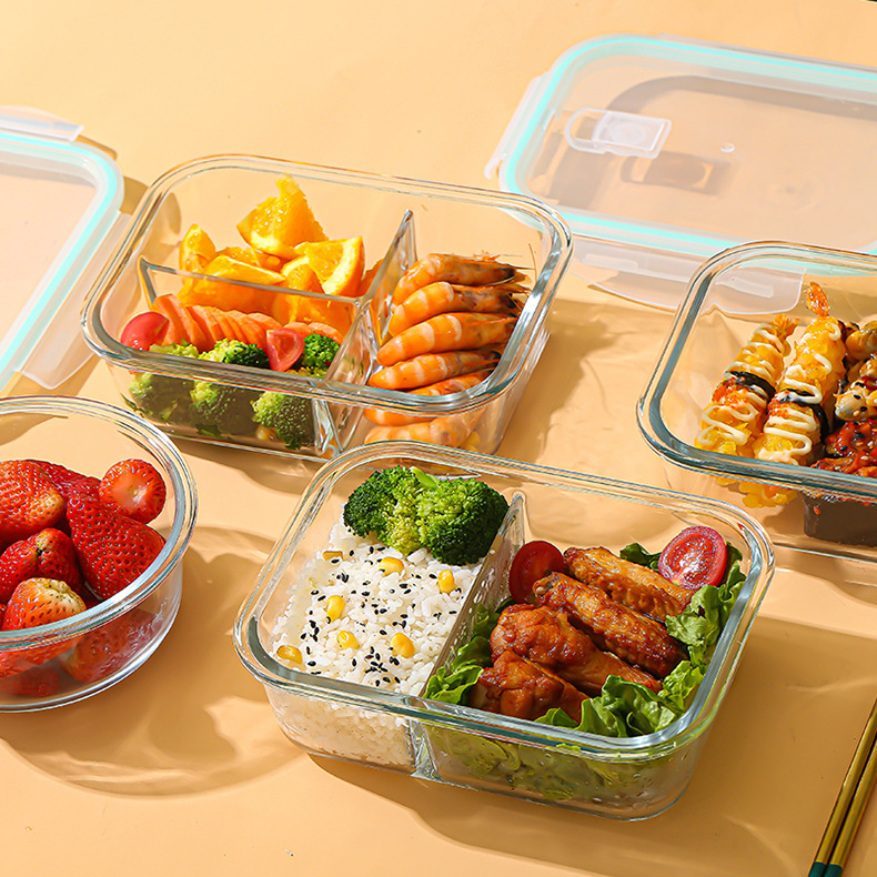 Food Storage Eco Friendly - Glass Fresh-Keeping Box high Borosilicate Heat-Resistant
