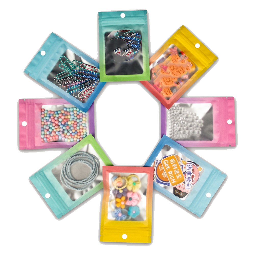 Food Storage Zipper - 50pcs Gradient Bags Resealable Mylar Pouch