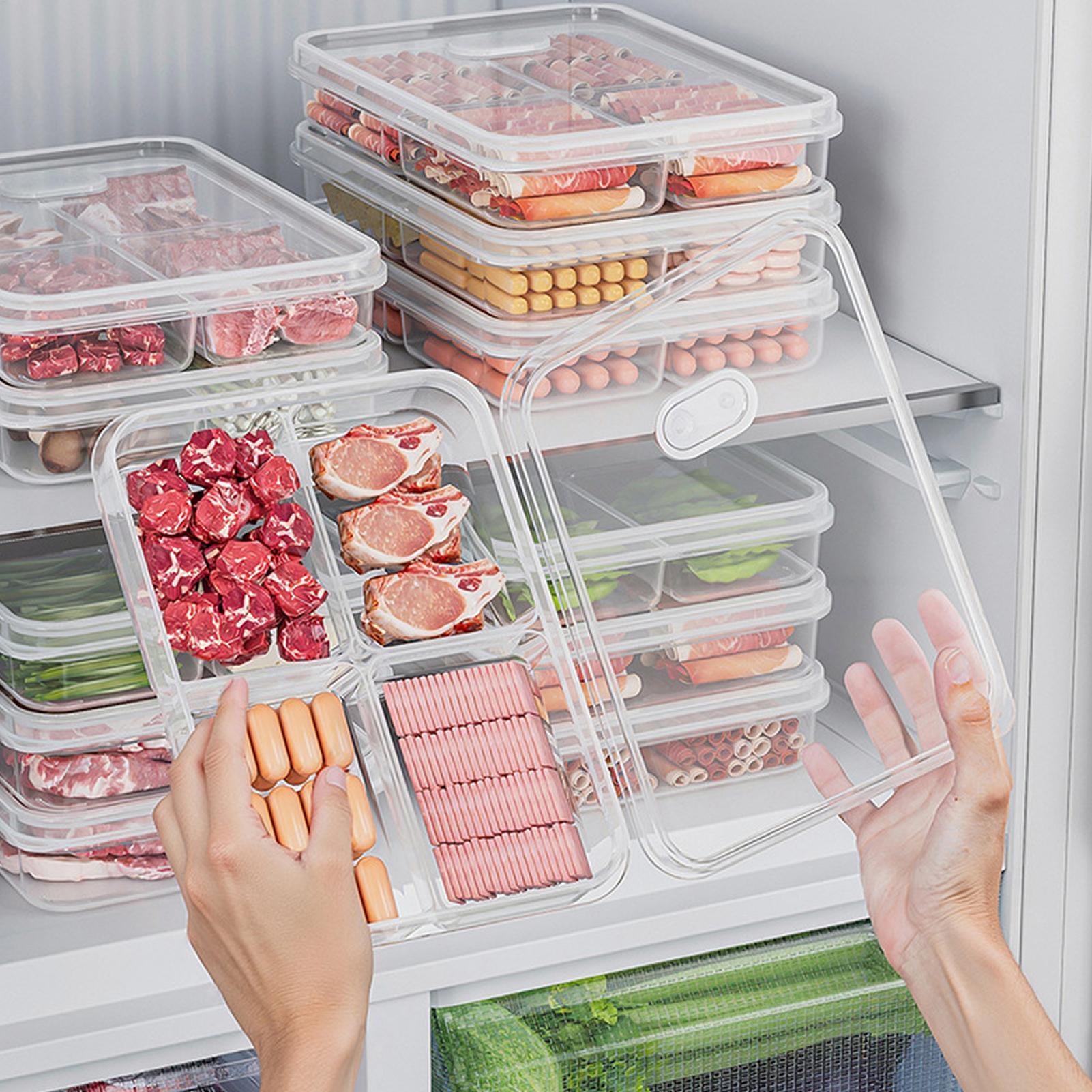 Food Storage Quart - 1PC Refrigerator Storage Box Meat Vegetable