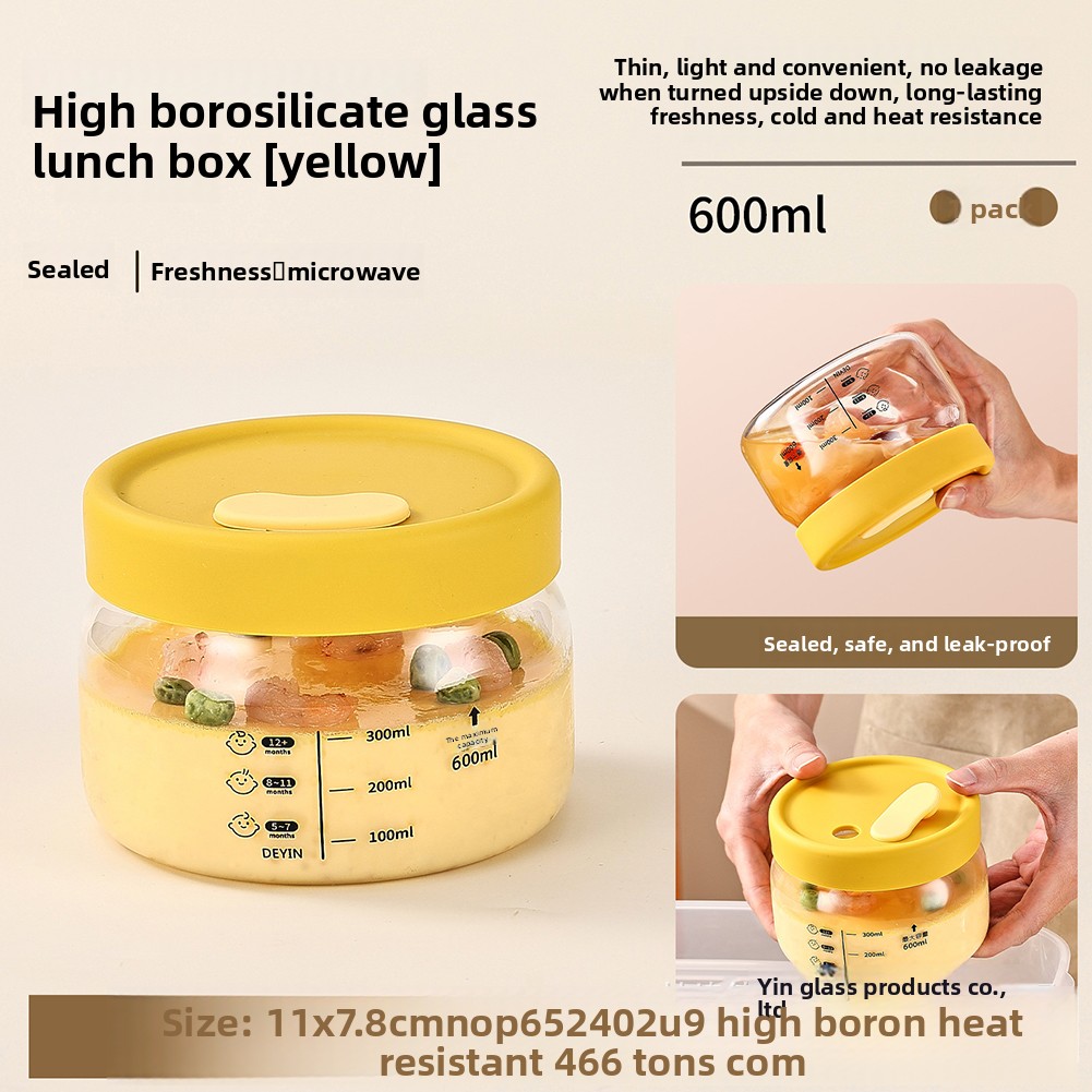 Food Storage Eco Friendly - Glass Food Storage Container Airtight Leakproof