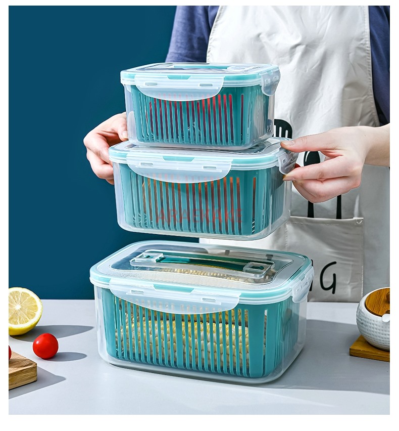 Food Storage Small - Household kitchen large drainage basket storage