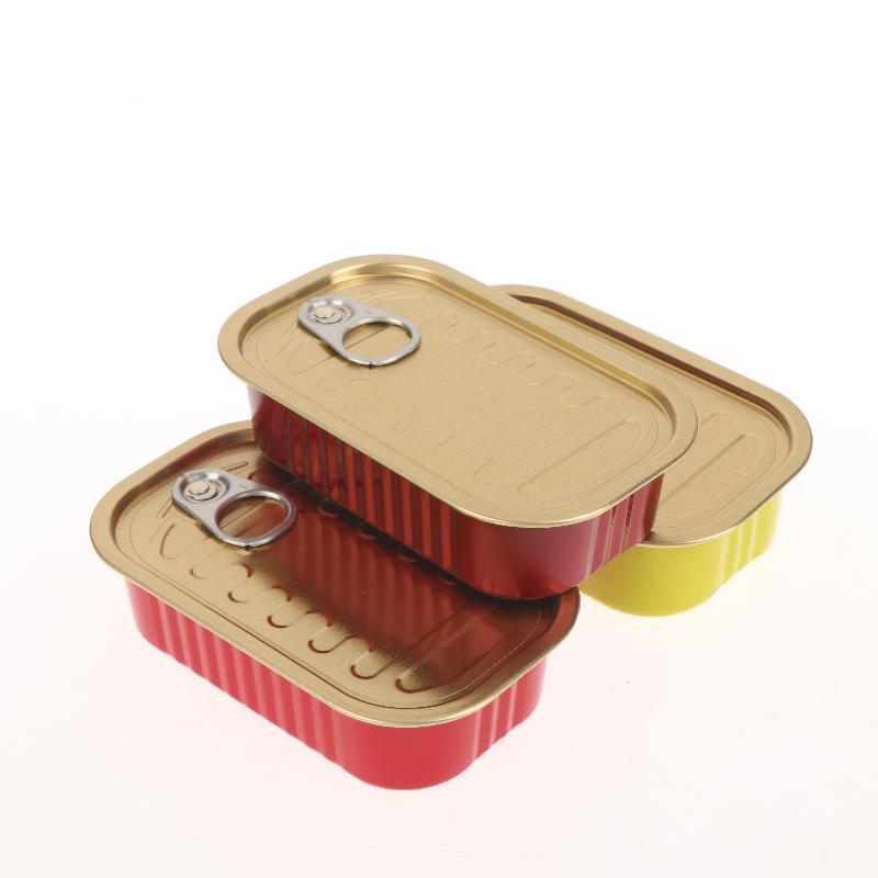 2Pcs Metal Rectangular Empty M - Food Storage Small recension och pris