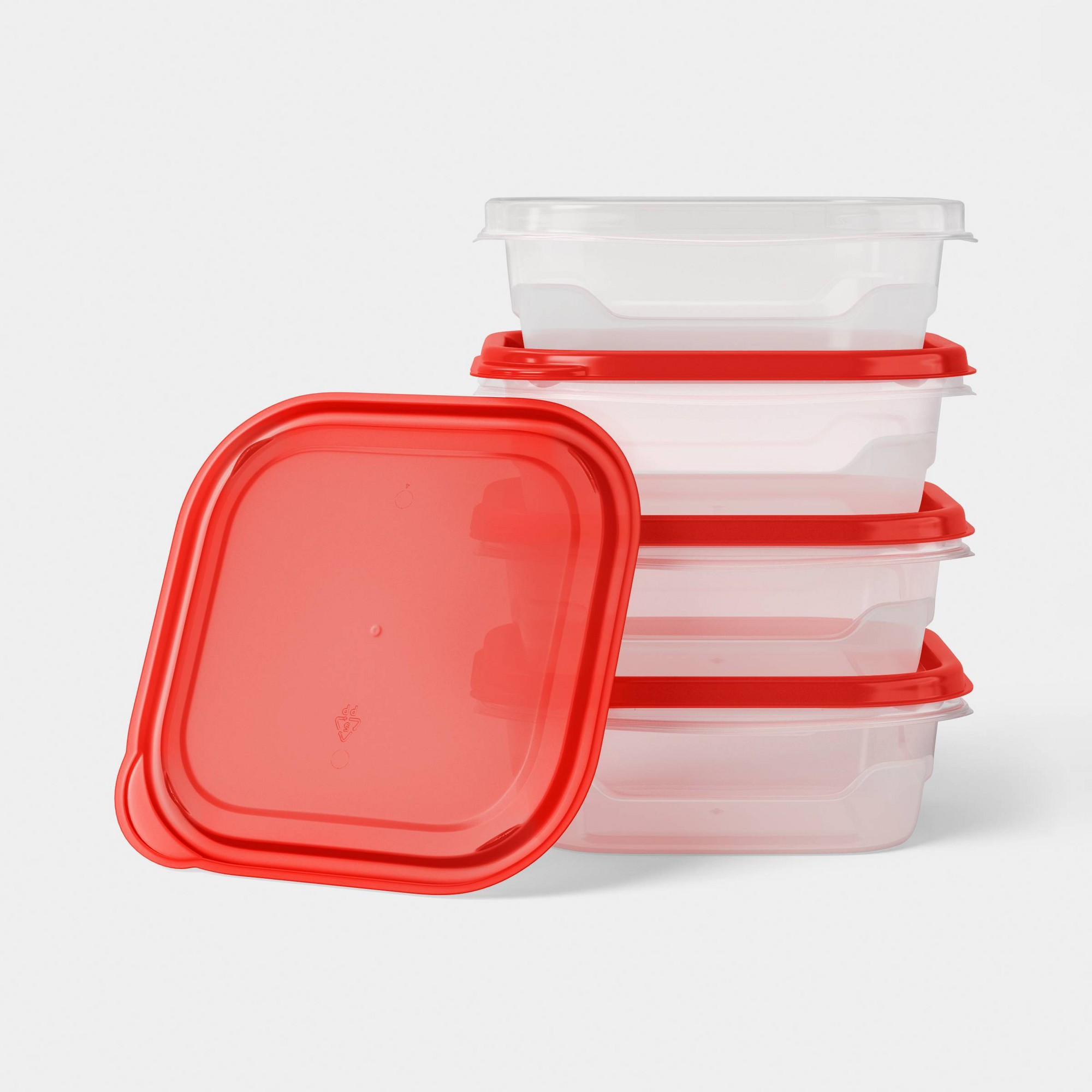 4ct Small Square Food Storage  - Food Storage Prep Containers recension och pris
