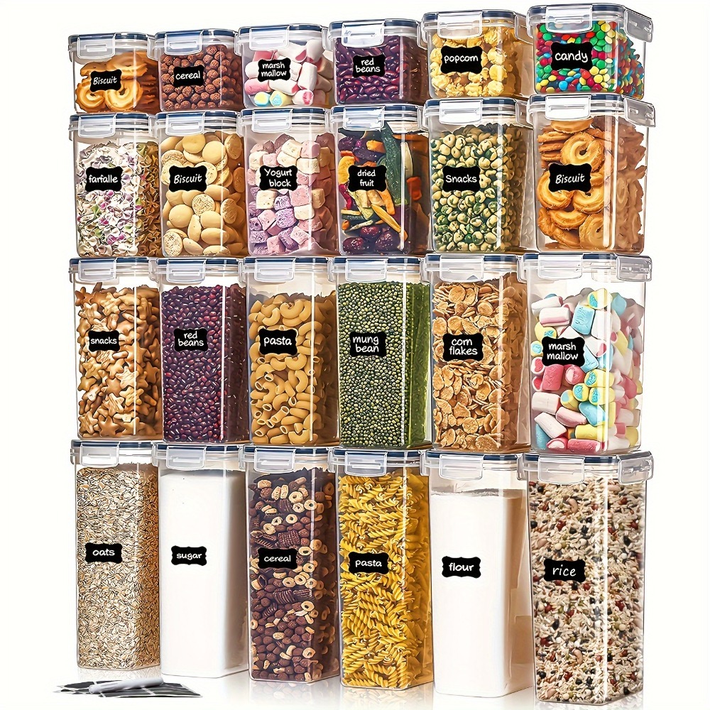 24Pcs Food Storage Containers  - Food Storage Quart recension och pris