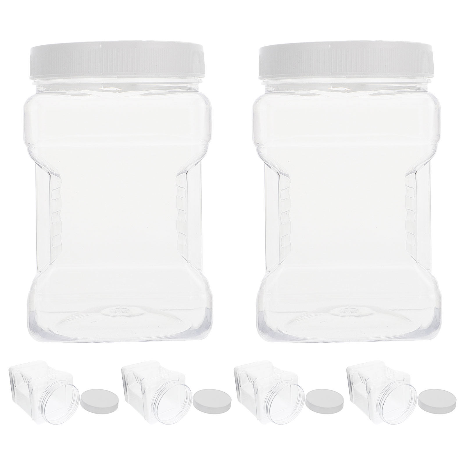 6Pcs Transparent Storage Jars  - Food Storage Containers recension och pris