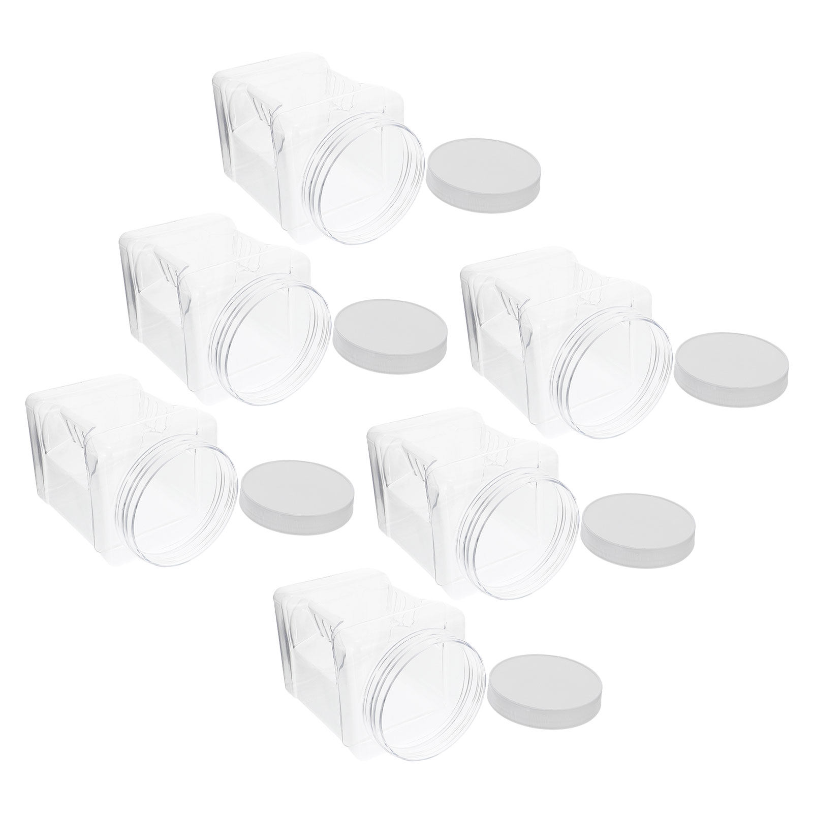 6Pcs Transparent Storage Jars  - Food Storage Containers recension och pris