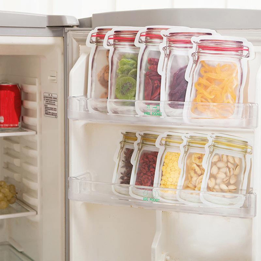 Reusable Mason Bottle Zipper B - Food Storage Zipper recension och pris