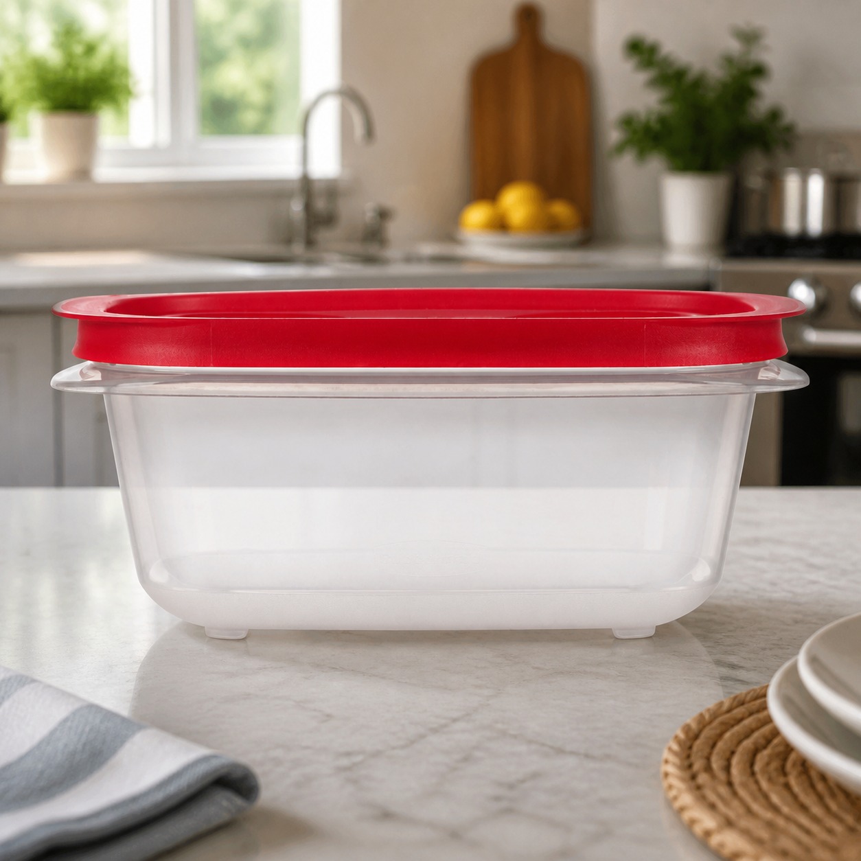 Red Rectangular Food Storage C - Food Storage Prep Containers recension och pris