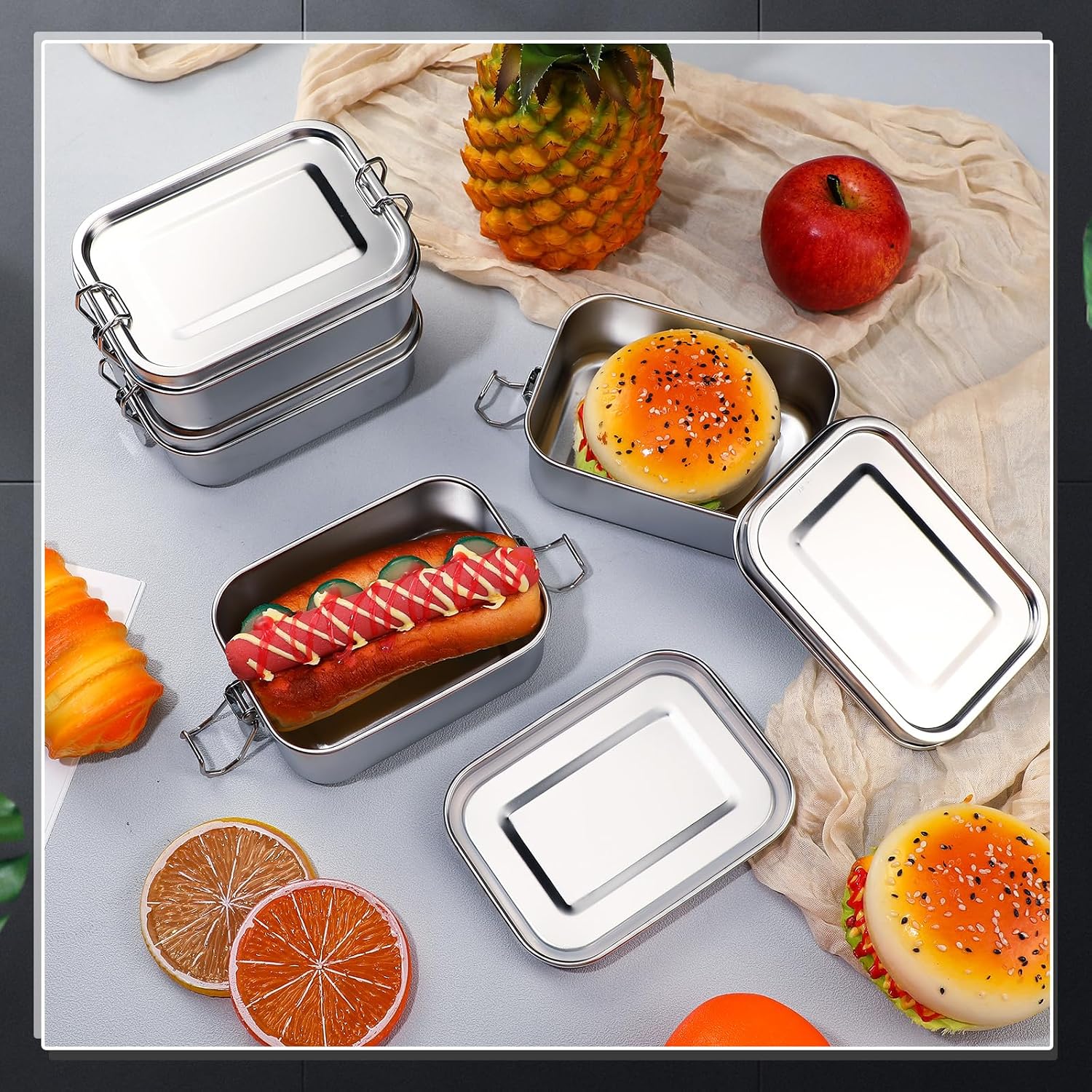 Stainless Steel Food Storage C - Food Storage Quart recension och pris