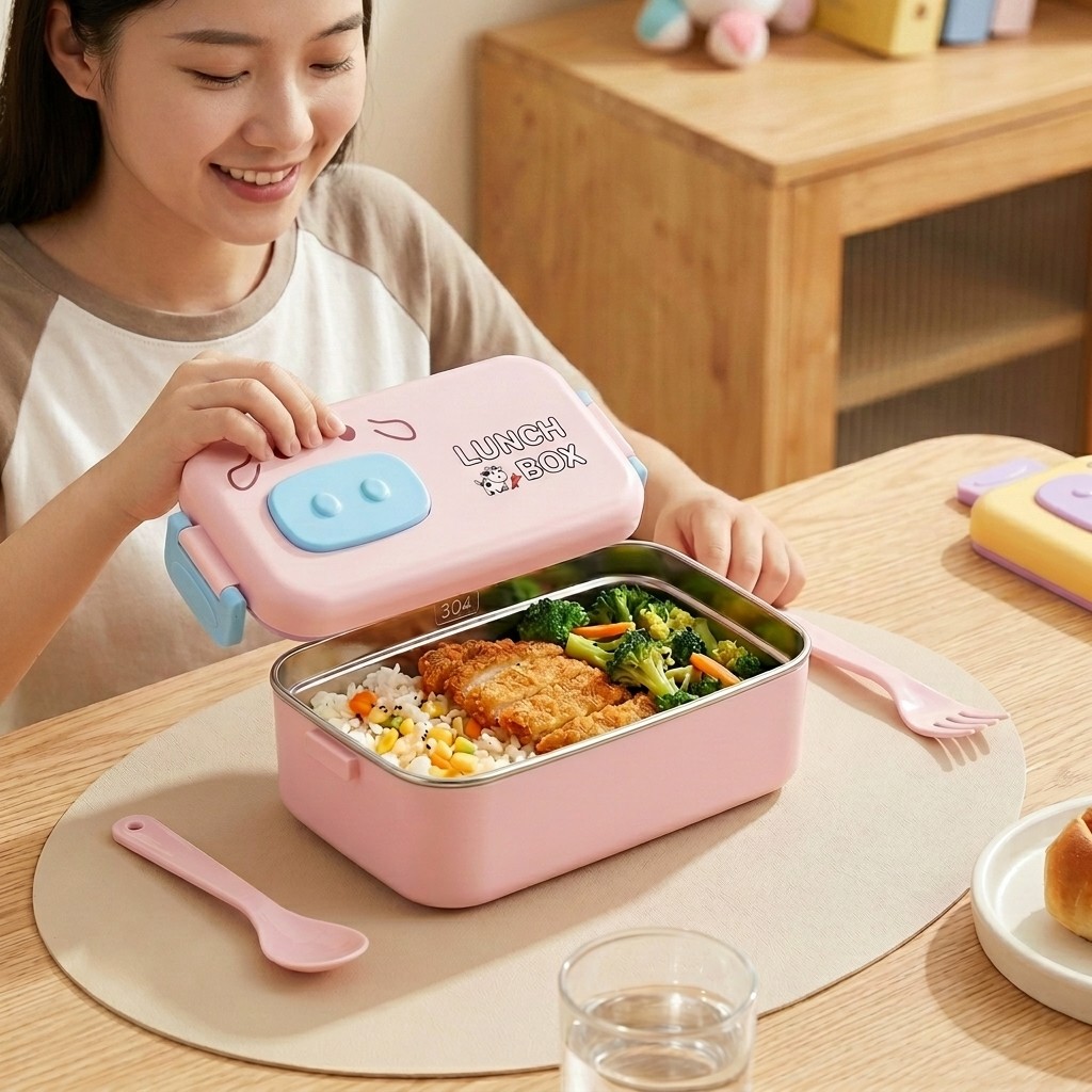 304 Stainless Steel Bento Box  - Food Storage Quart recension och pris