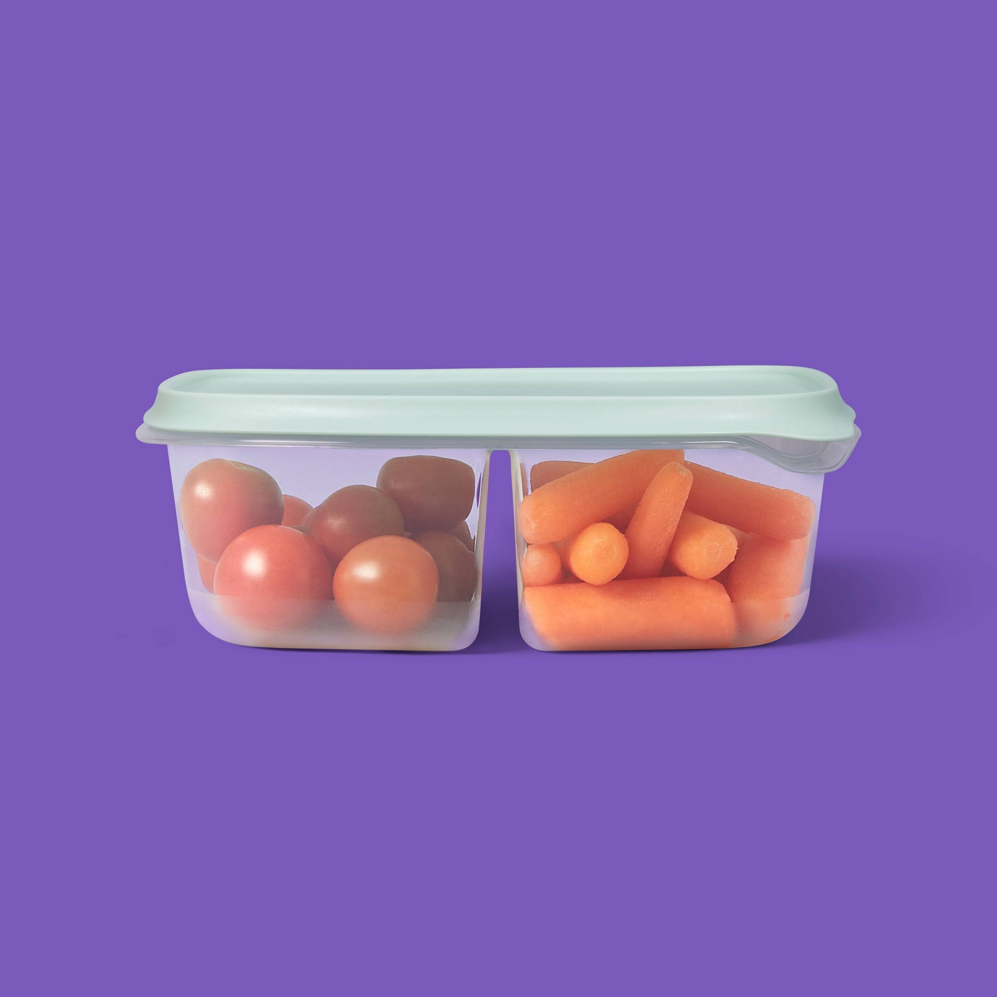 3ct Clear Plastic Divided Rect - Food Storage Prep Containers recension och pris