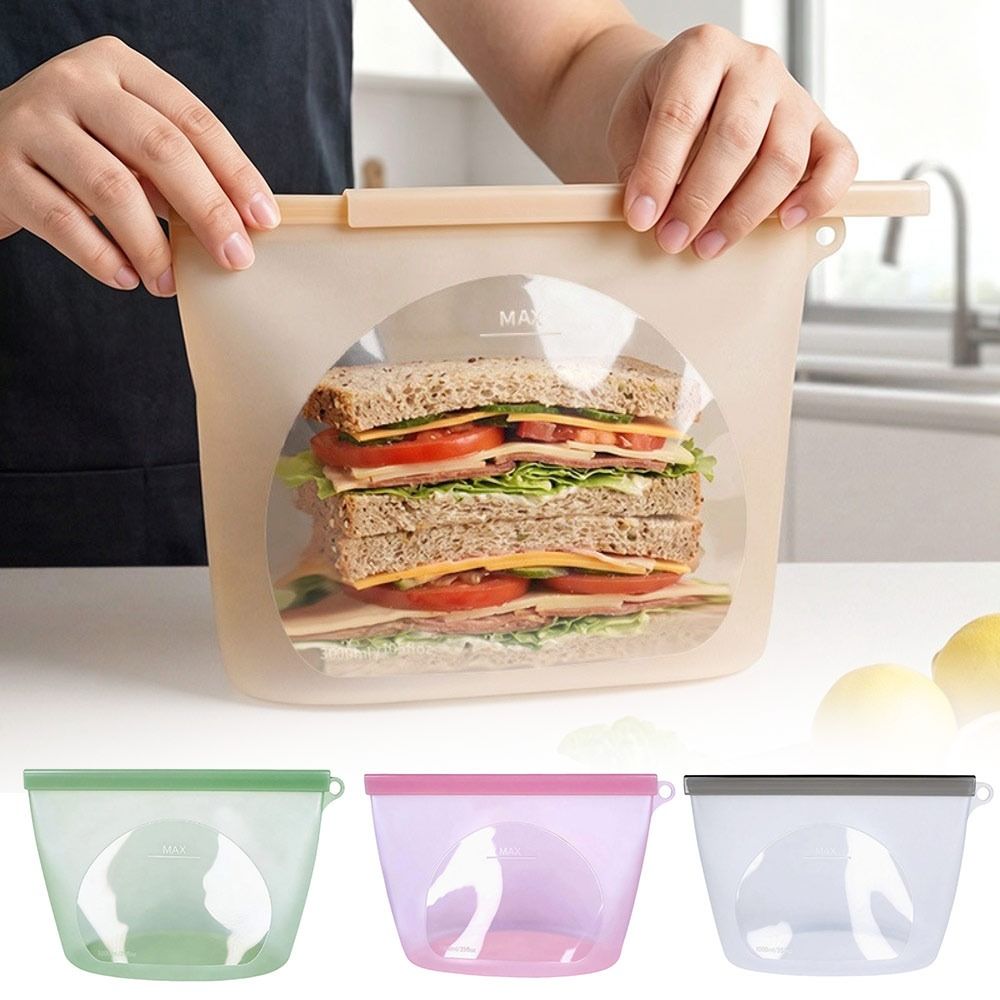 Silicone Food Preservation Bag - Food Storage Zipper recension och pris