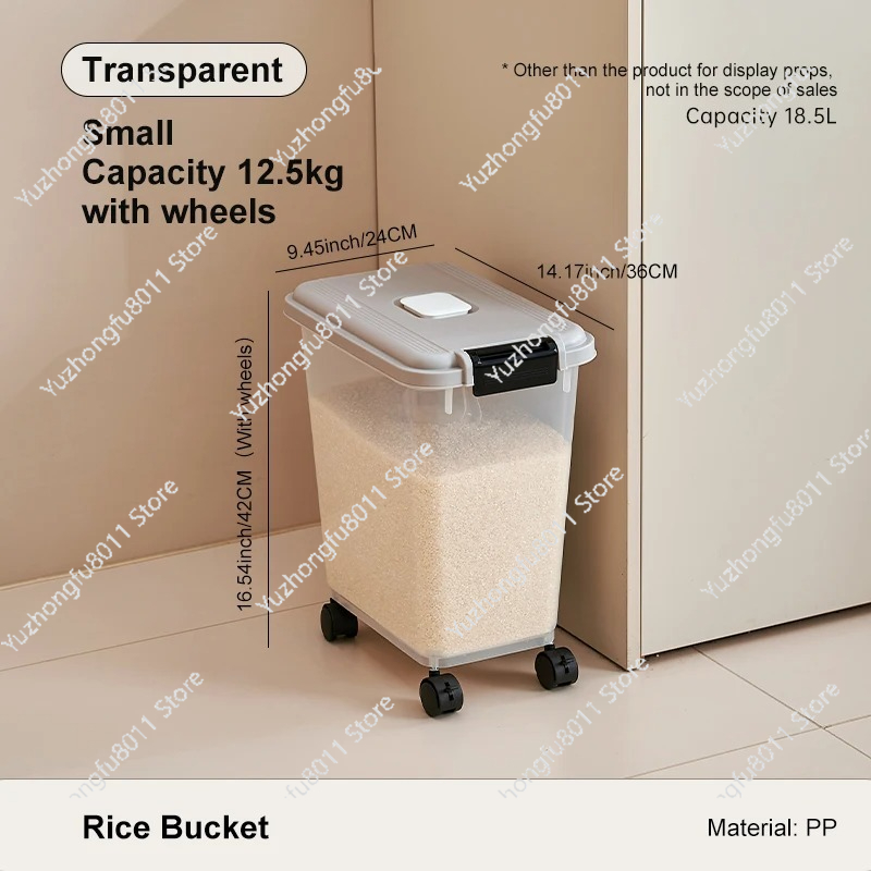 Household Sealed Rice Bucket F - Food Storage Pantry recension och pris
