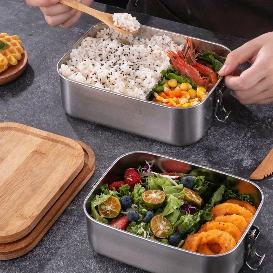 New 304 Stainless Steel Bamboo - Food Storage Quart recension och pris