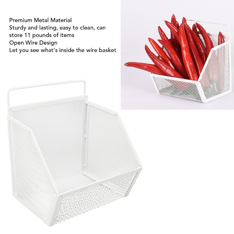 Hanging Kitchen Basket Adhesiv - Food Storage Pantry recension och pris