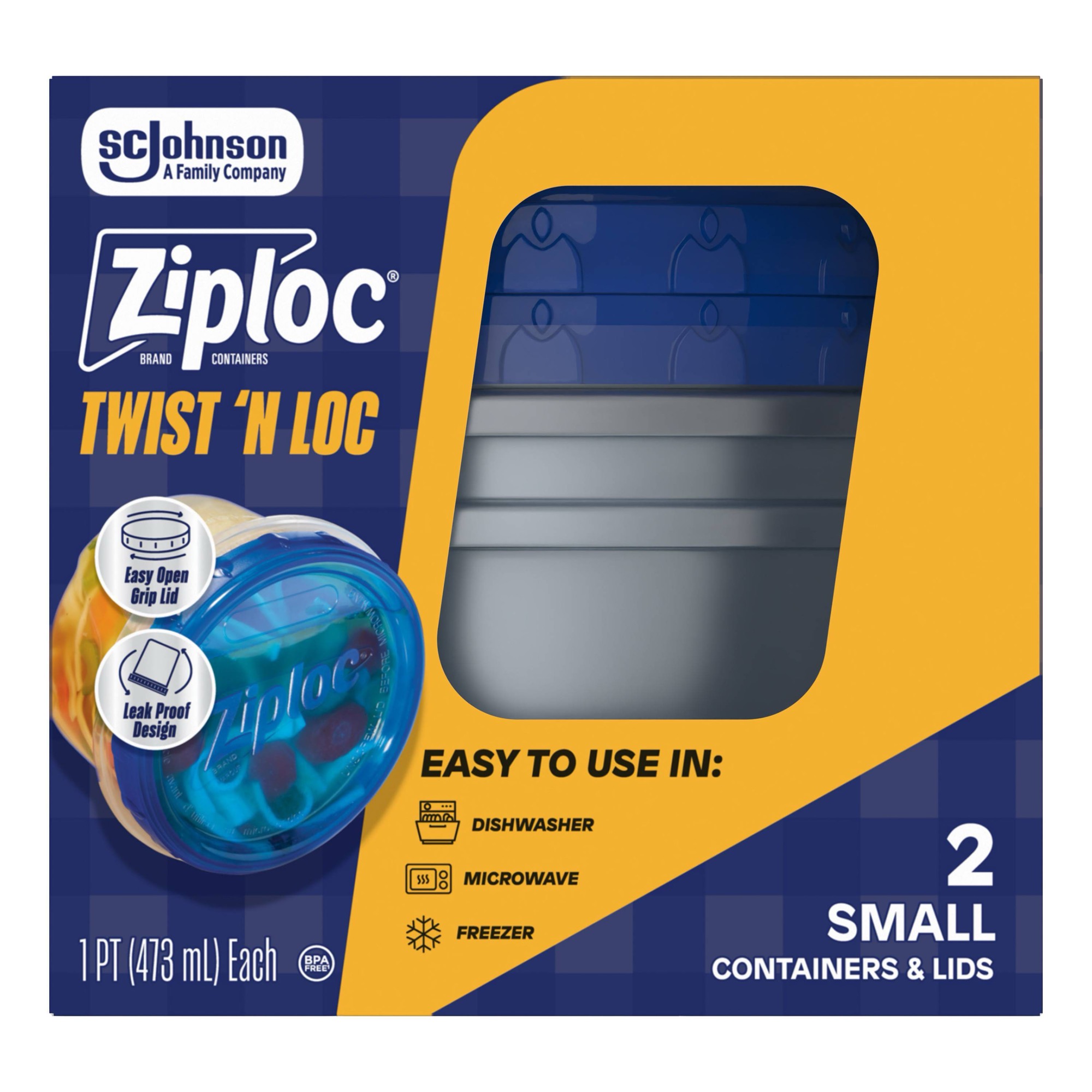 2ct Small Twist Lock Food Stor - Food Storage Small recension och pris