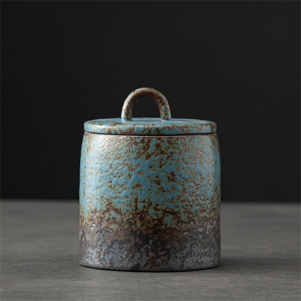 Ceramic Tea Caddy Sealed Jar S - Food Storage Quart recension och pris