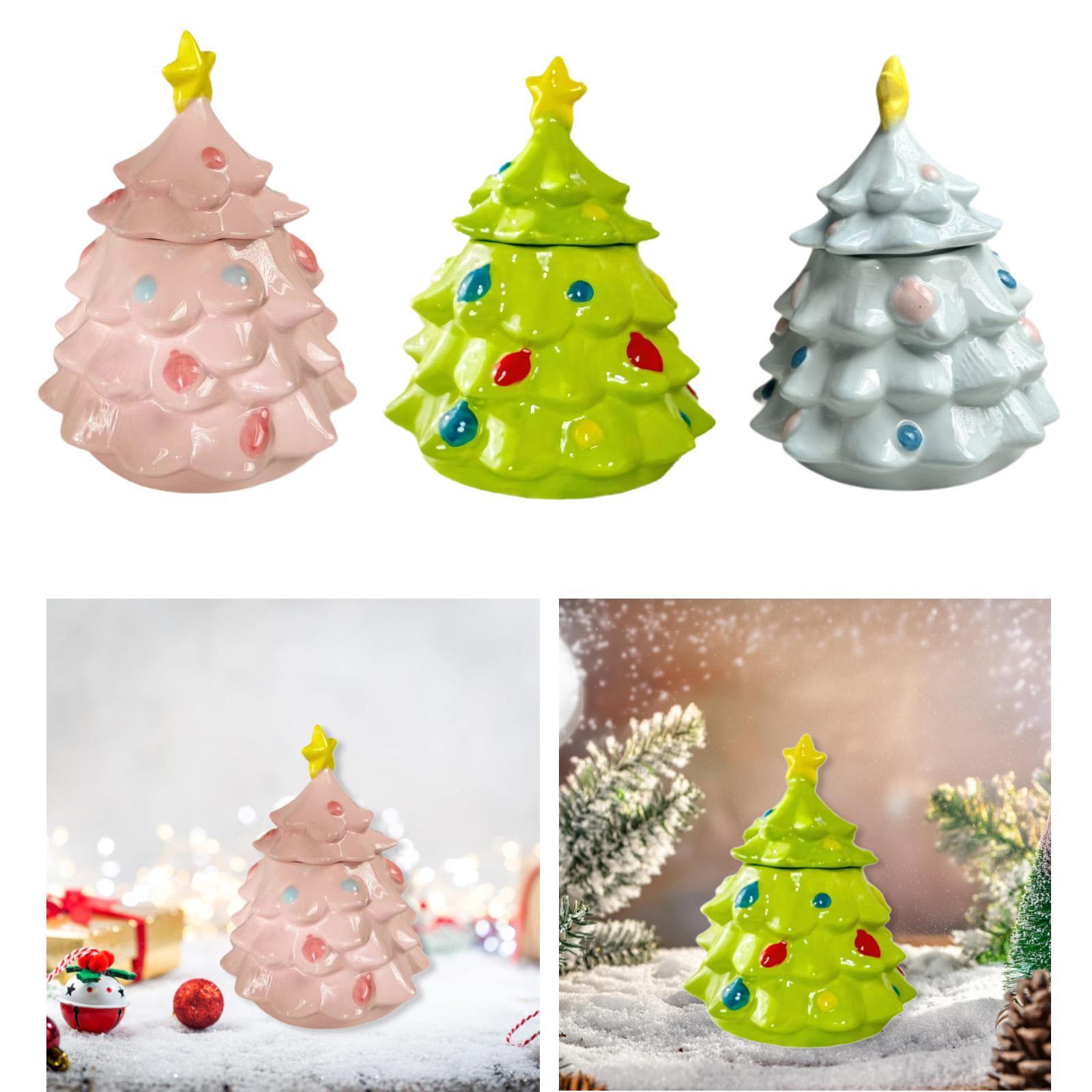 Christmas Tree Candy Jar Cute  - Xmas Food Storage Containers recension och pris