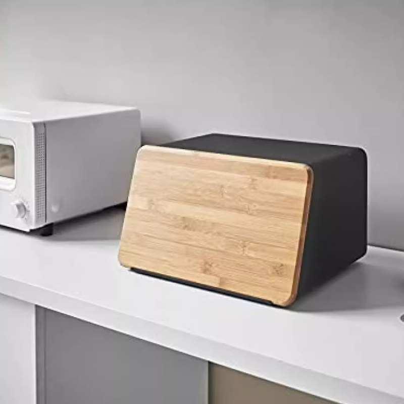 Bamboo Bread Box for Kitchen S - Food Storage Pantry recension och pris