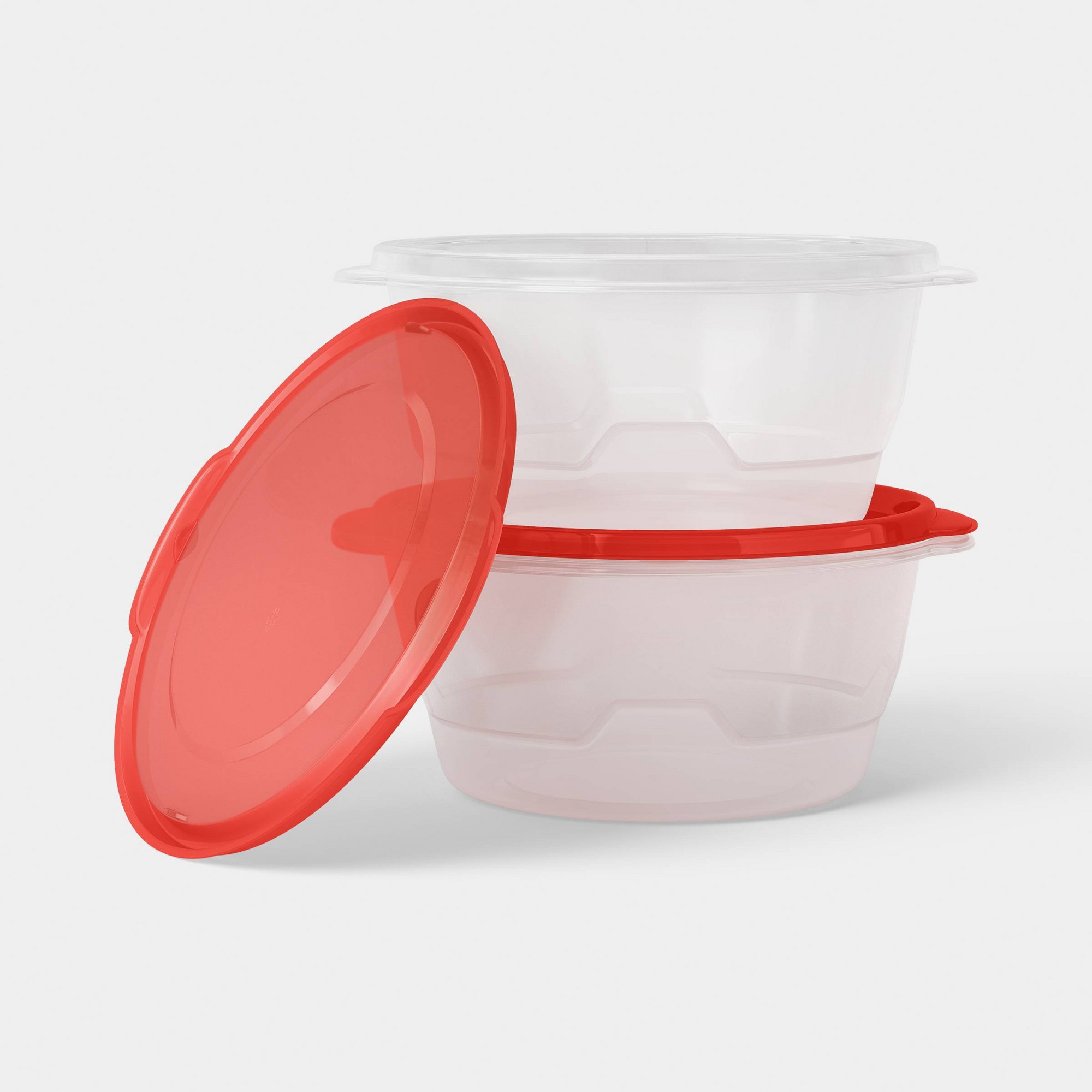 2ct Large Round Food Storage C - Food Storage Prep Containers recension och pris
