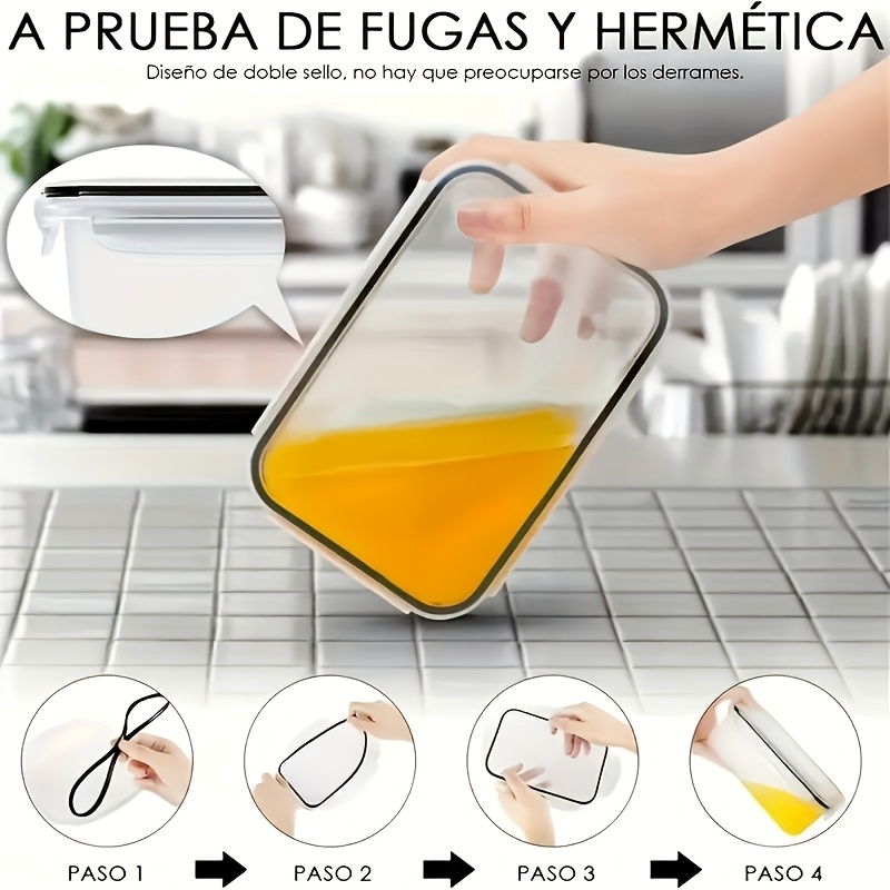 8Pcs Set Includes 4 Containers - Food Storage Quart recension och pris