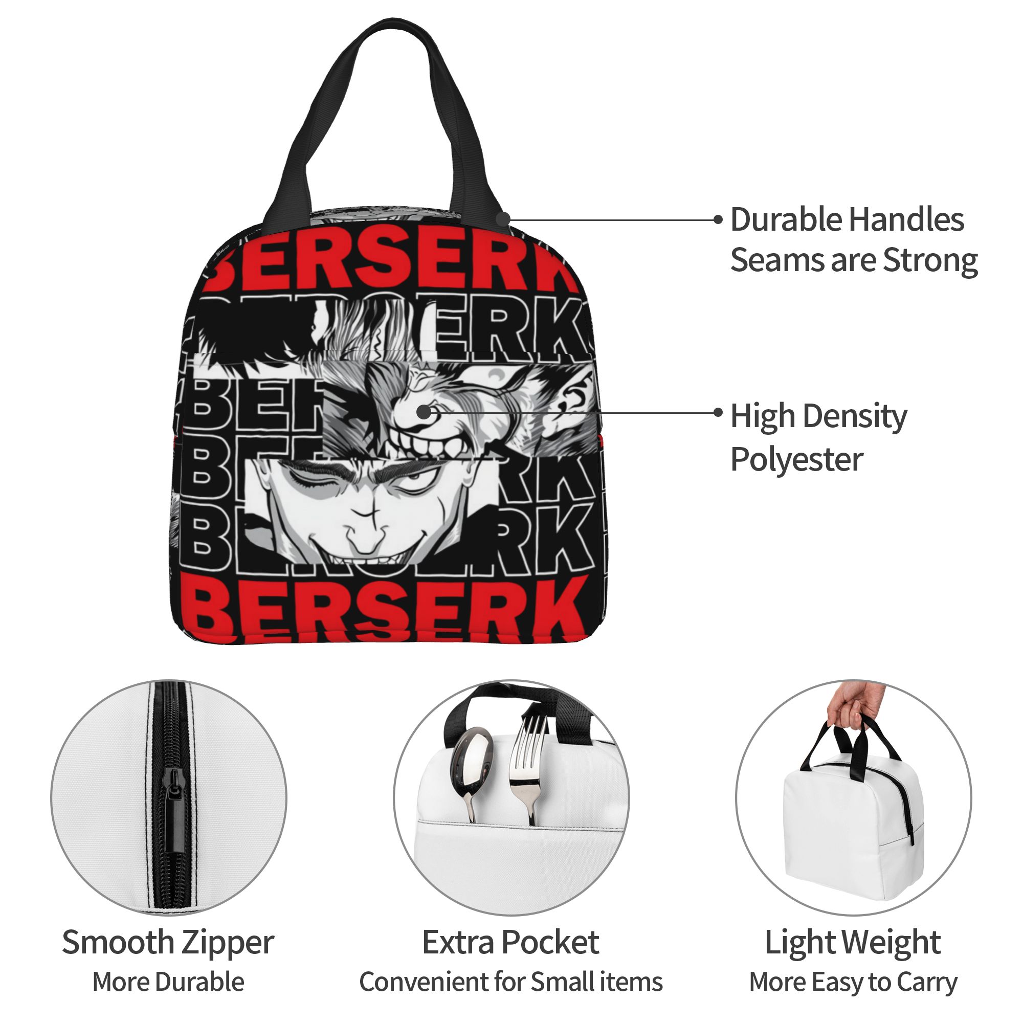B-Berserks Thermal Insulated L - Food Storage Bag Organizer recension och pris