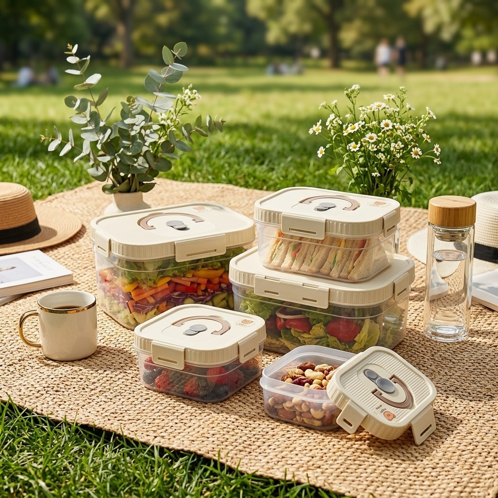 Stackable Food Storage Contain - Food Storage Eco Friendly recension och pris