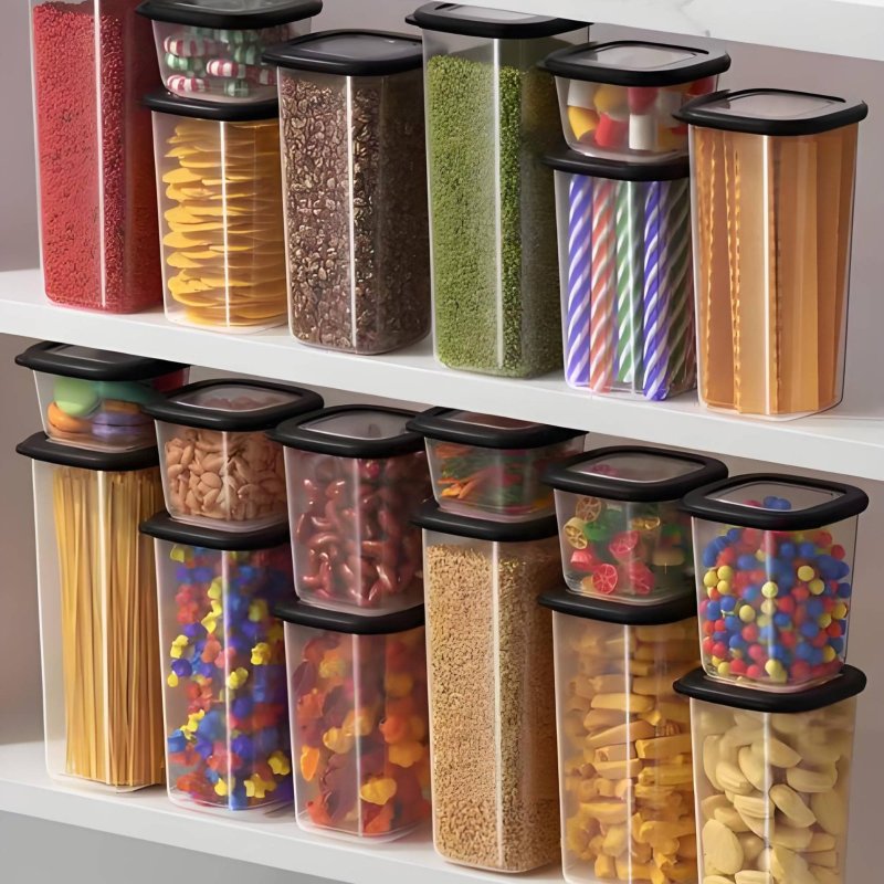 6 Pieces Airtight Food Storage - Food Storage Pantry recension och pris