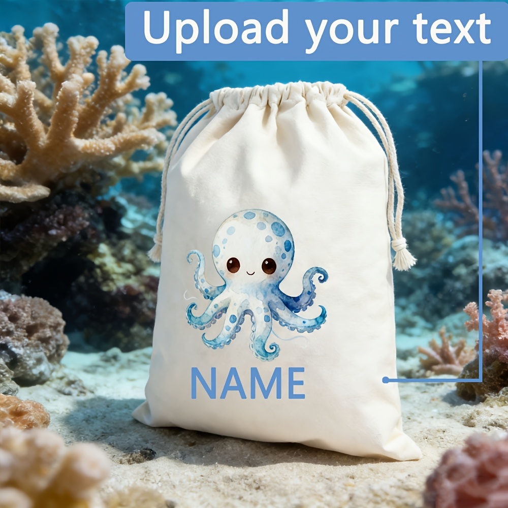 Cute Octopus Custom Name Draws - Zebra Food Storage recension och pris