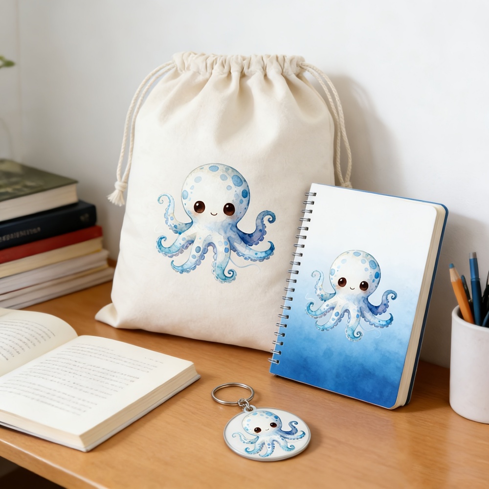 Cute Octopus Custom Name Draws - Zebra Food Storage recension och pris