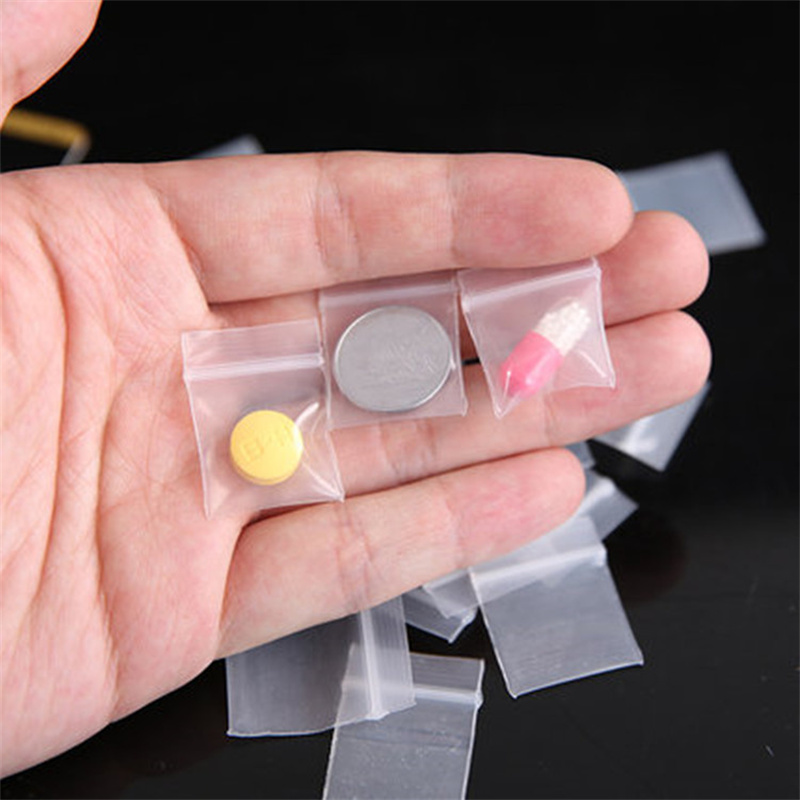 100Pieces Transparent Mini Sma - Food Storage Zipper recension och pris