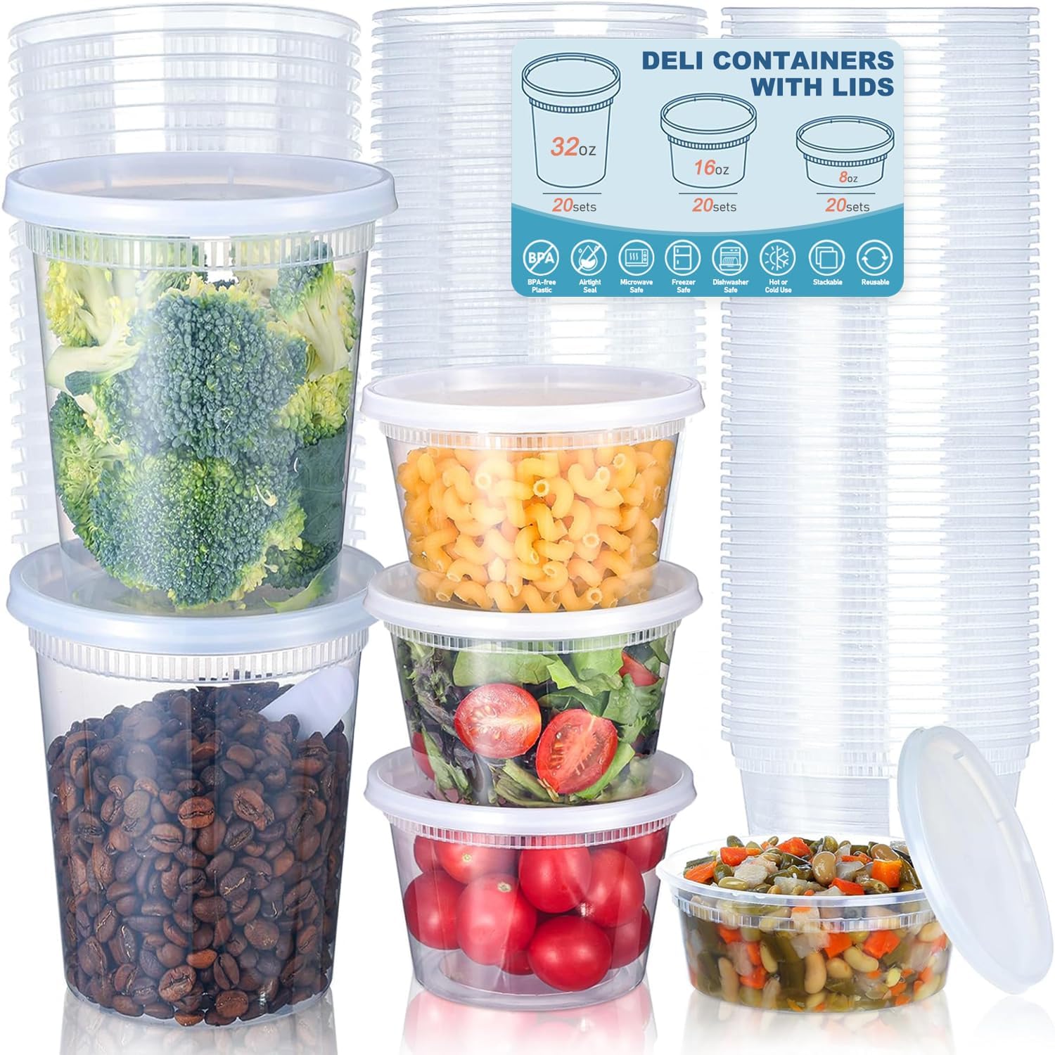 24pcs Deli Food Storage Contai - Food Storage Eco Friendly recension och pris