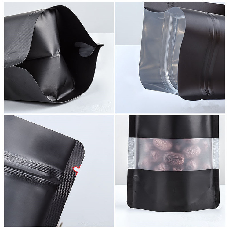 100PCS Stand-up Matte Black Al - Food Storage Zipper recension och pris