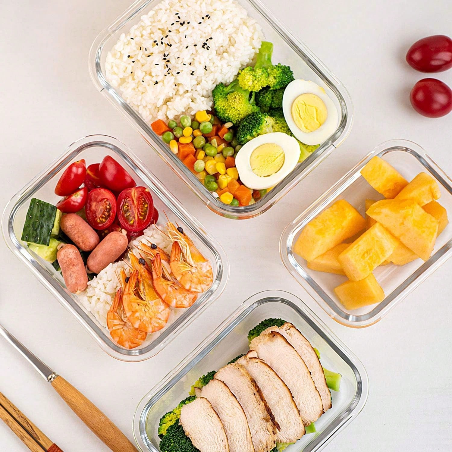 10 Pack Glass Meal Prep Contai - Food Storage Prep Containers recension och pris