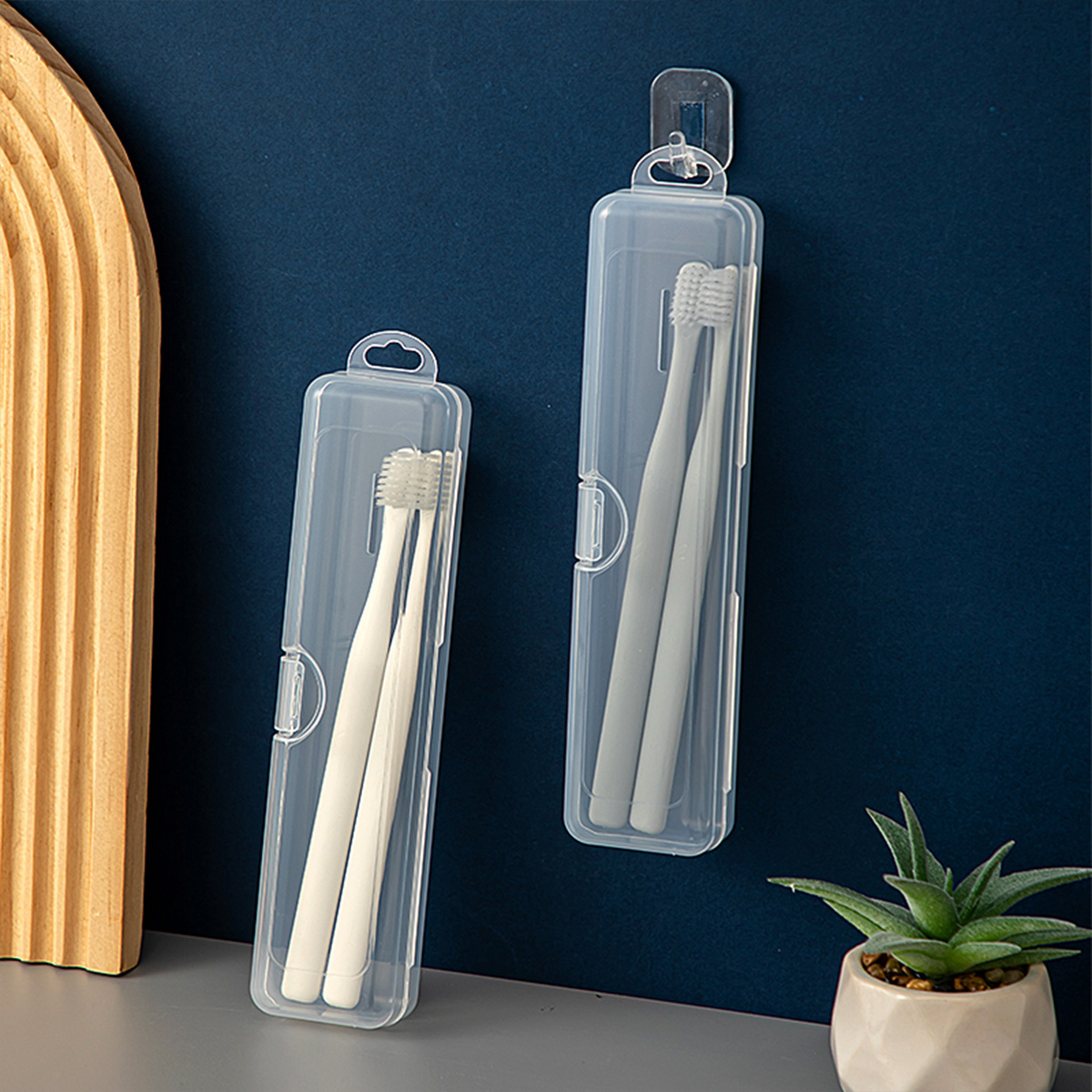 WORTHBUY Toothbrush Box Transp - Food Storage Quart recension och pris