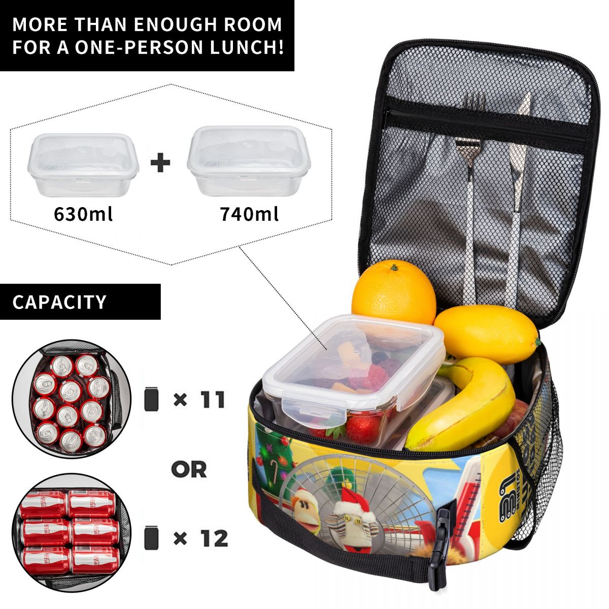 31 Minutos Chilean Cartoon Ins - Xmas Food Storage Containers recension och pris