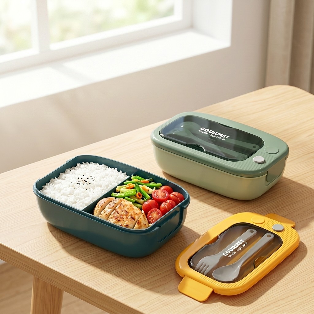 Microwavable Plastic Bento Box - Food Storage Prep Containers recension och pris