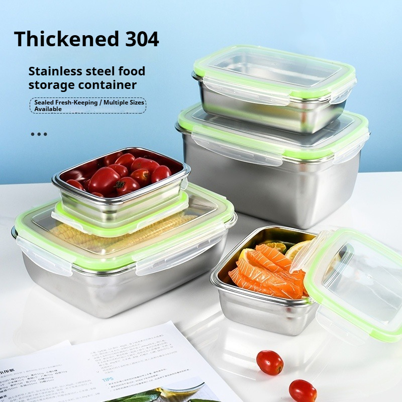 304 Stainless Steel Lunch Box  - Food Storage Eco Friendly recension och pris