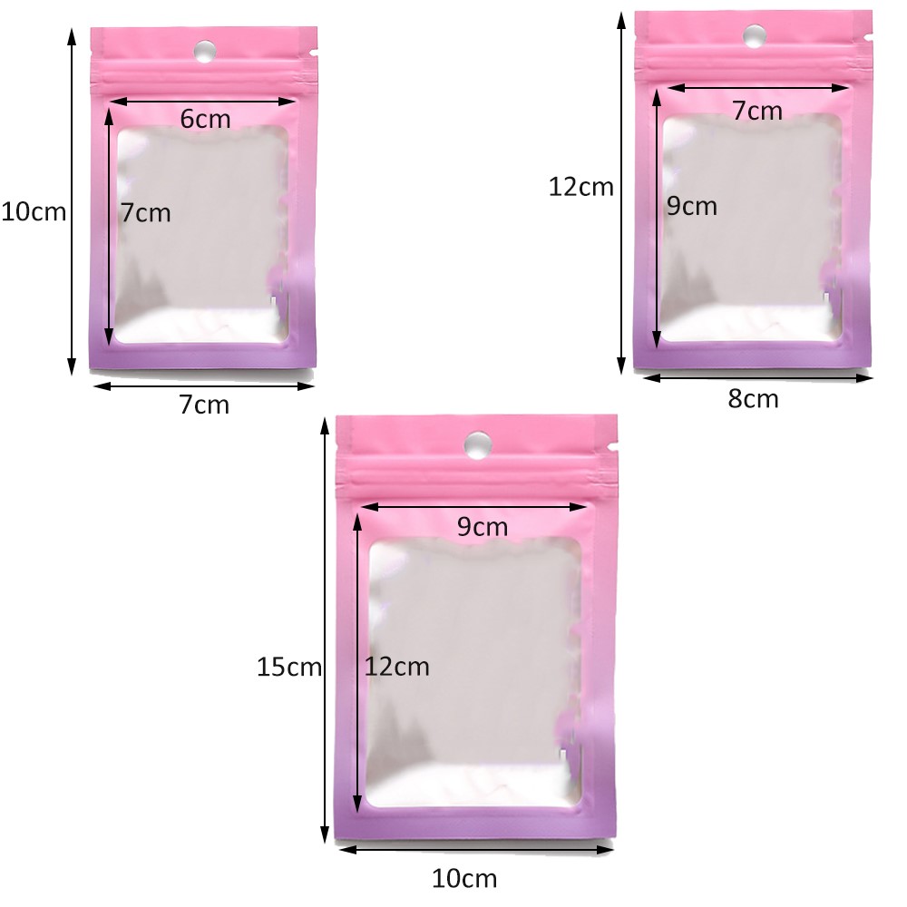 50pcs Gradient Bags Resealable - Food Storage Zipper recension och pris