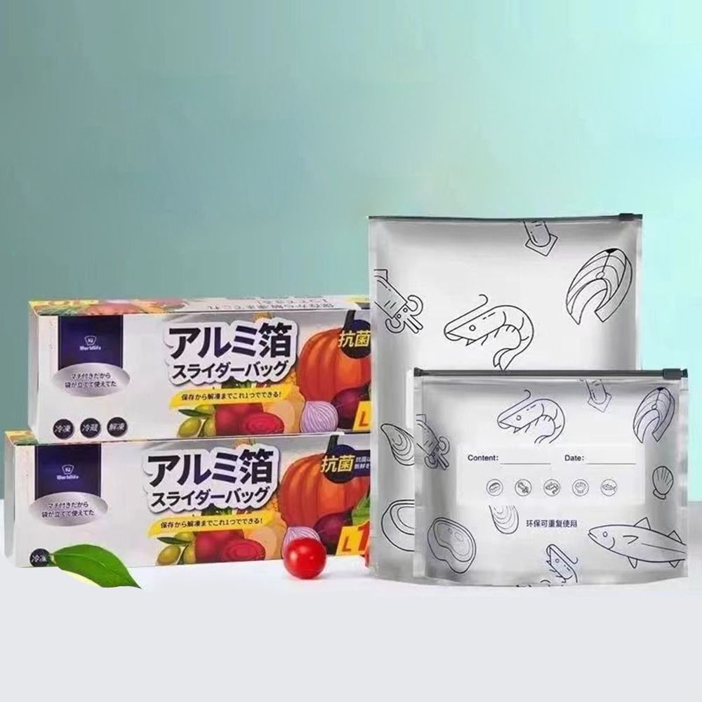 10Pcs/Bag Large Capacity Alumi - Food Storage Zipper recension och pris