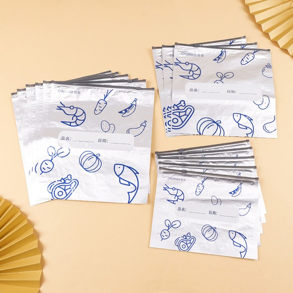 10Pcs/Bag Large Capacity Alumi - Food Storage Zipper recension och pris