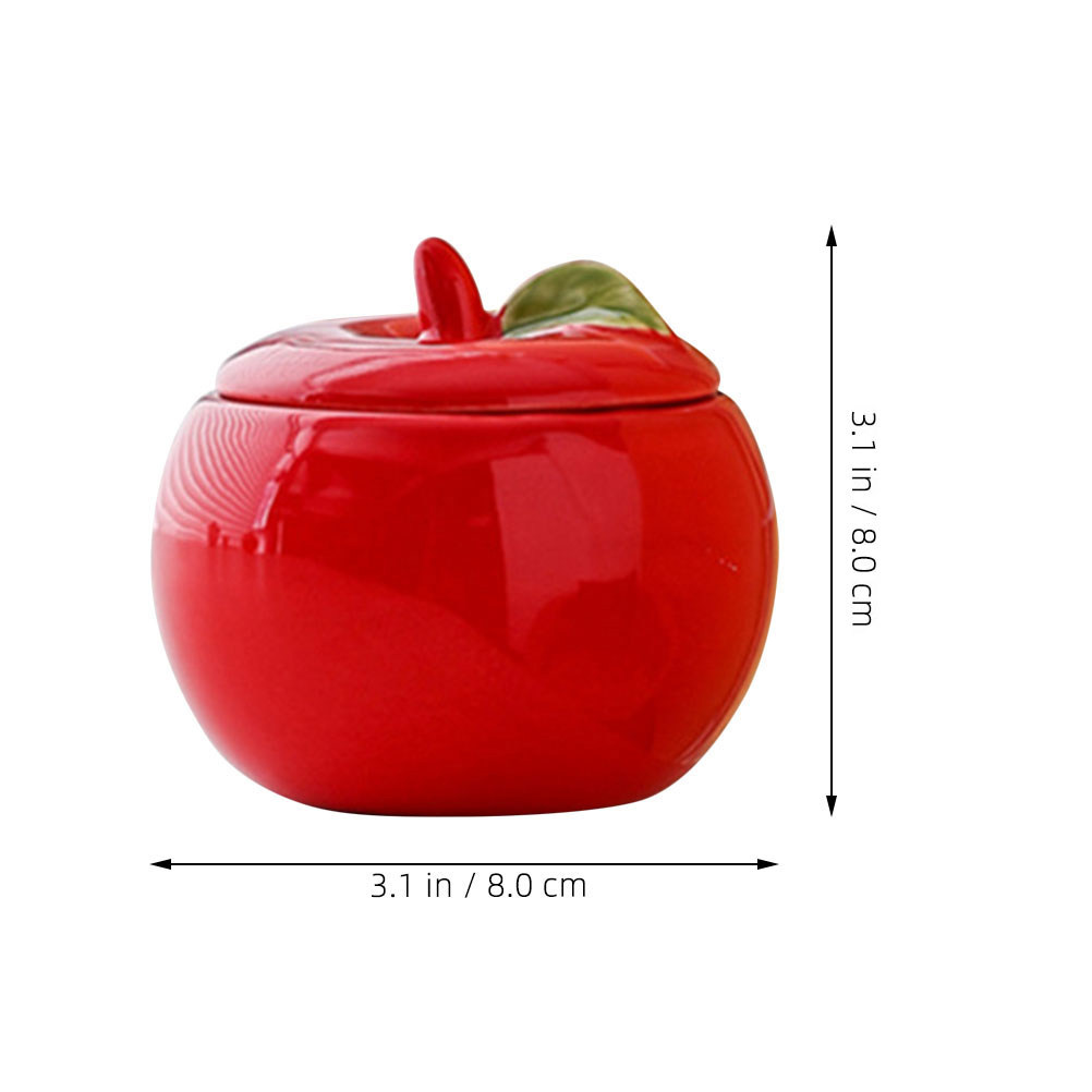2Pcs Ceramic Christmas Contain - Xmas Food Storage Containers recension och pris