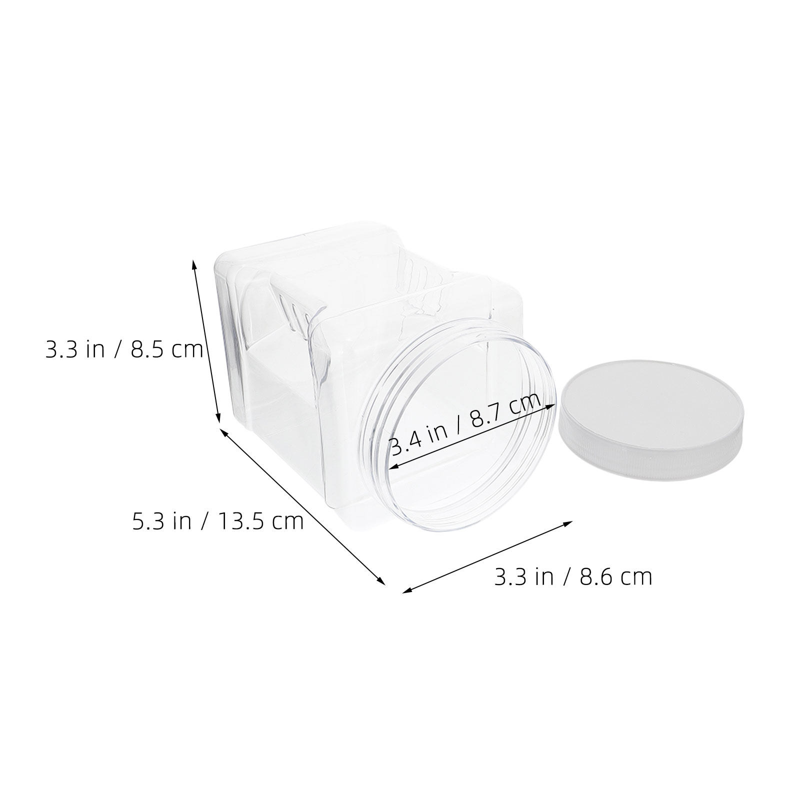 6Pcs Clear Square Airtight Sto - Food Storage Pantry recension och pris