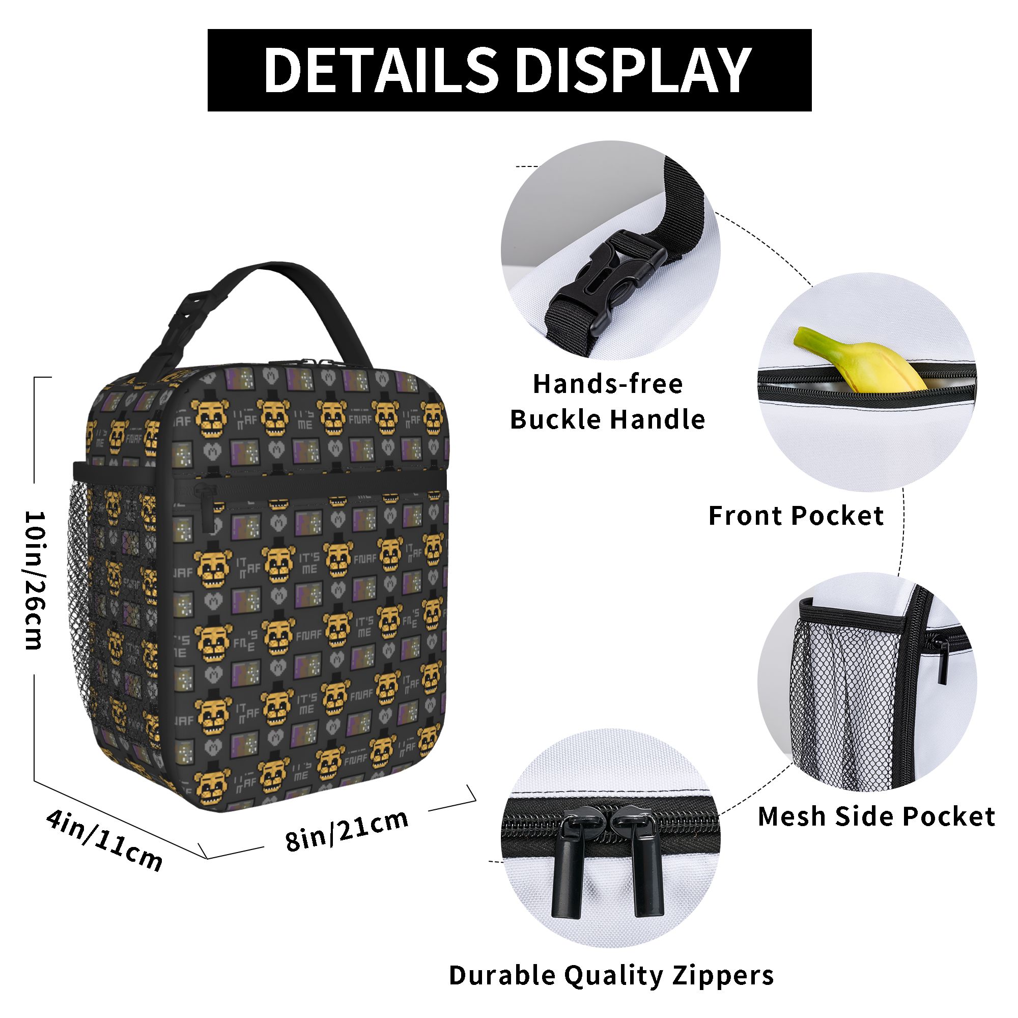 Custom FNAF At Freddys Portabl - Food Storage Bag Organizer recension och pris
