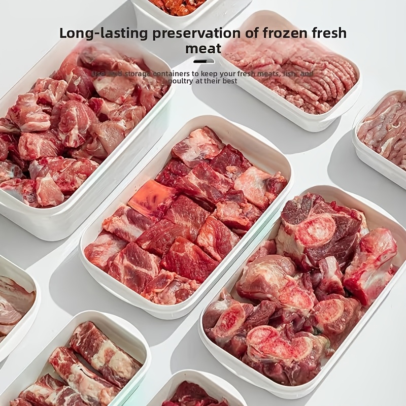 10Pcs Reusable Stackable Food  - Food Storage Quart recension och pris