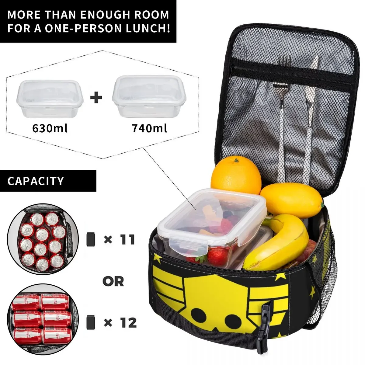 Insulated Lunch Bag Helldivers - Food Storage Bag Organizer recension och pris